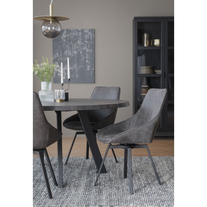 RO Alison Chair Dark Grey/Black